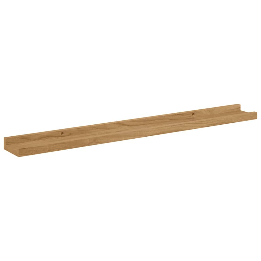 Sieninė lentyna Sieninis 2 pcs Ruda 80 x 9 x 3 cm