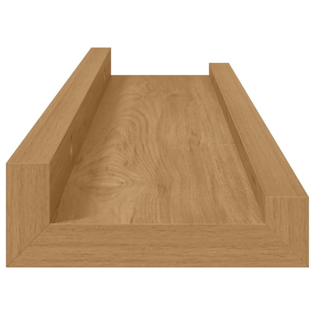 Sieninė lentyna 4 pcs Ruda 40 x 9 x 3 cm Apdirbta mediena