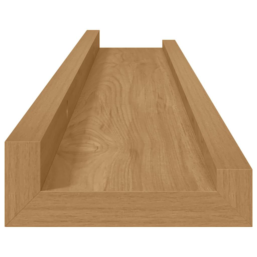 Sieninė lentyna Sieninis 4 vnt. Ruda 60 x 9 x 3 cm