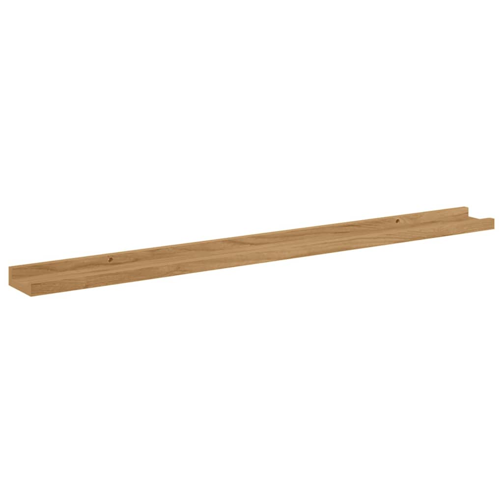 Wall Shelves 4 pcs Brown 100 x 9 x 3 cm Engineered wood