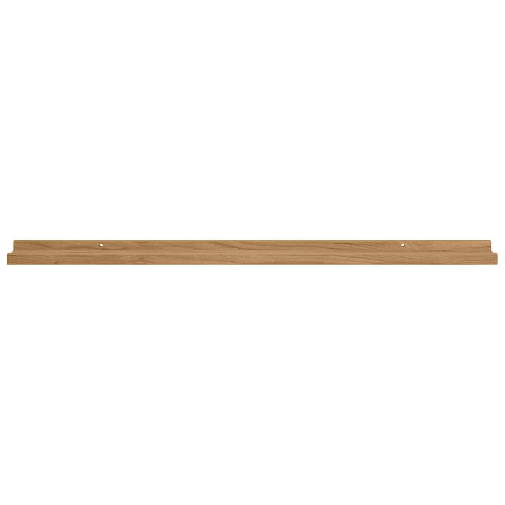 Wall Shelves 4 pcs Brown 100 x 9 x 3 cm Engineered wood
