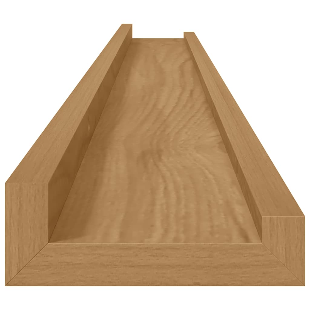 Wall Shelves 4 pcs Brown 100 x 9 x 3 cm Engineered wood