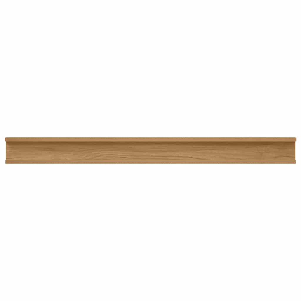 Wall Shelves 4 pcs Brown 100 x 9 x 3 cm Engineered wood