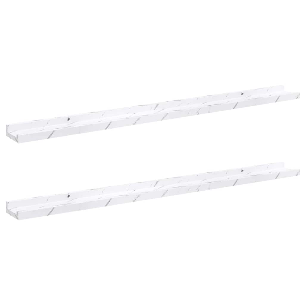 Sienas plaukts ar plauktu 2 gab. Balts marmors 100 x 9 x 3 cm