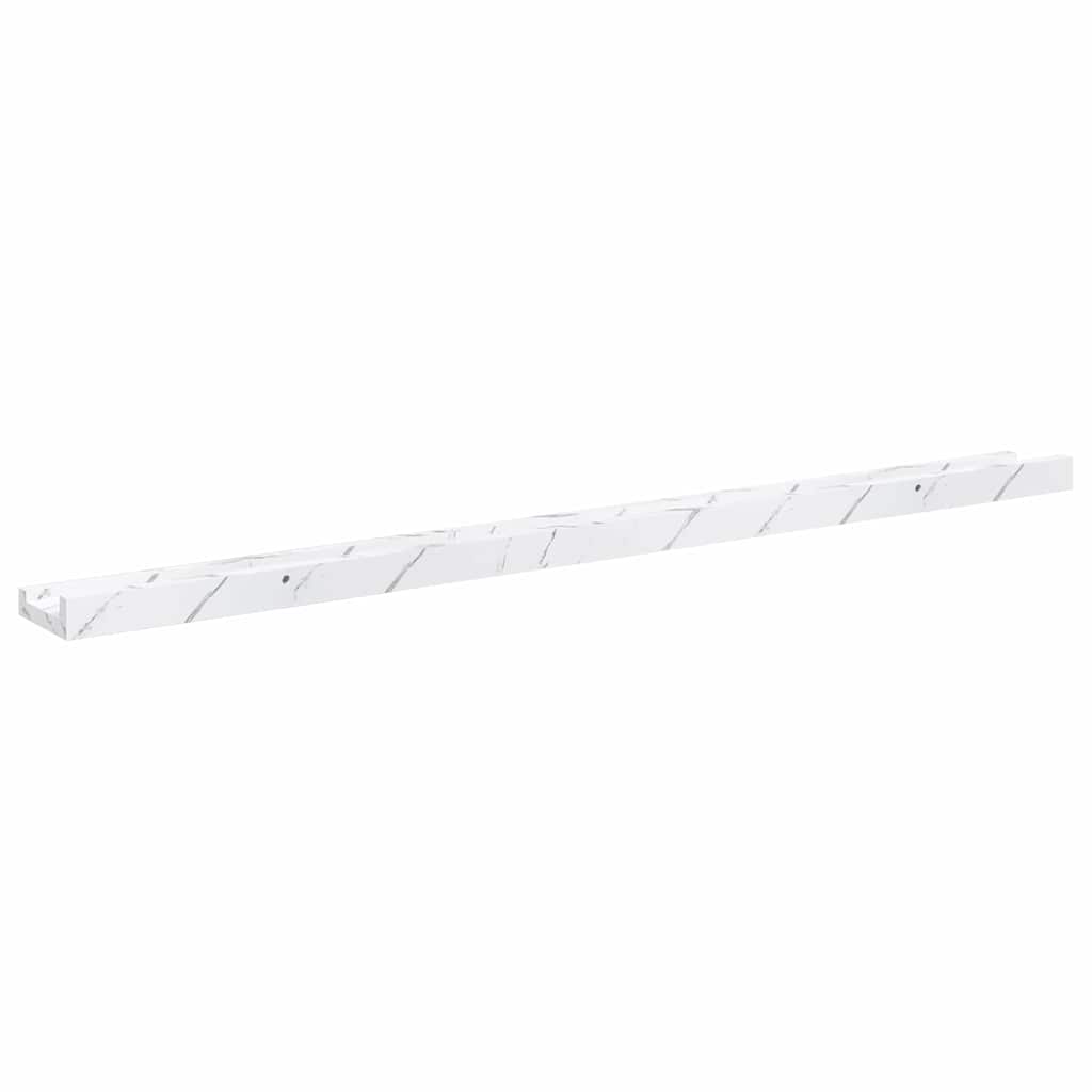 Sienas plaukts ar plauktu 2 gab. Balts marmors 100 x 9 x 3 cm