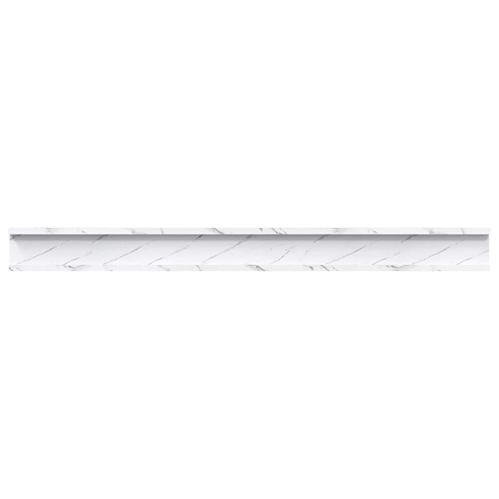 Sienas plaukts ar plauktu 2 gab. Balts marmors 100 x 9 x 3 cm