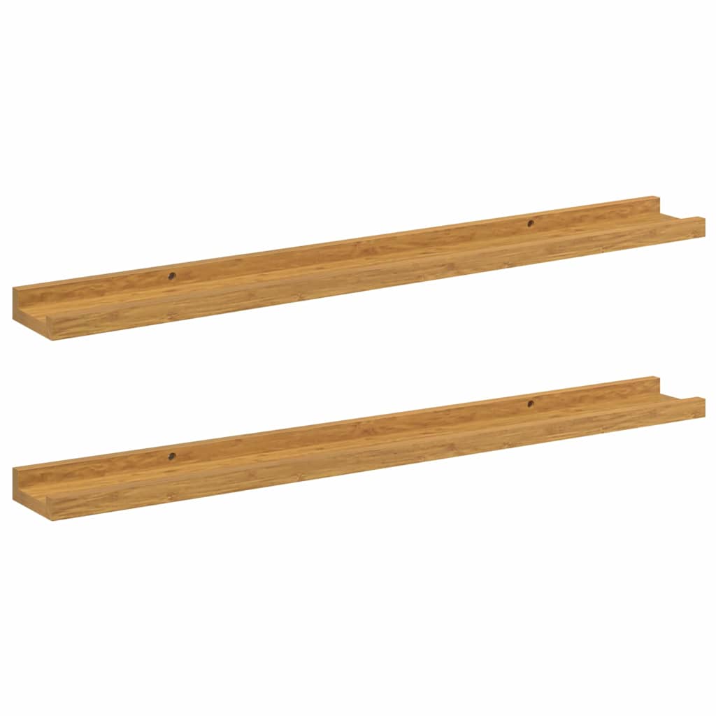 Sieninė lentyna Sieninis 2 pcs Smėlio 80 x 9 x 3 cm