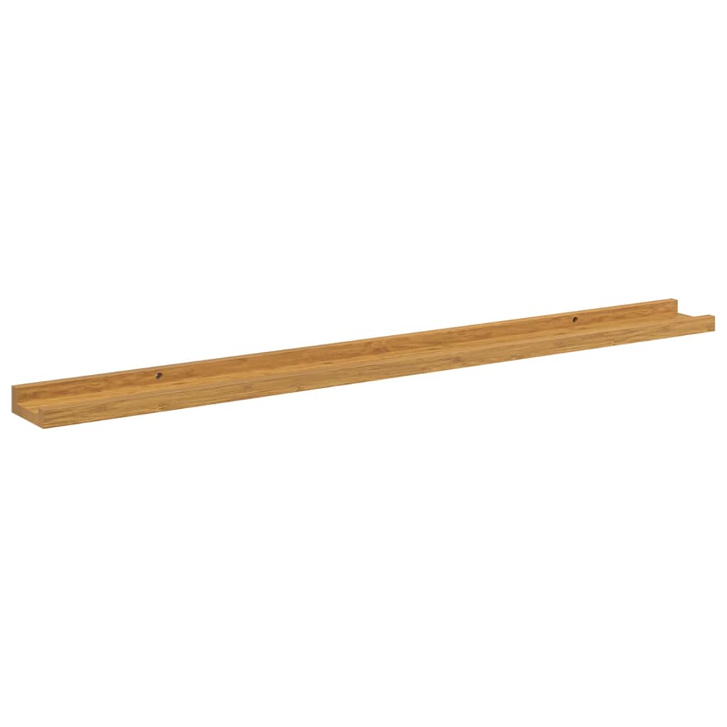 Wall shelves 2 pcs Sand 100 x 9 x 3 cm Engineered wood