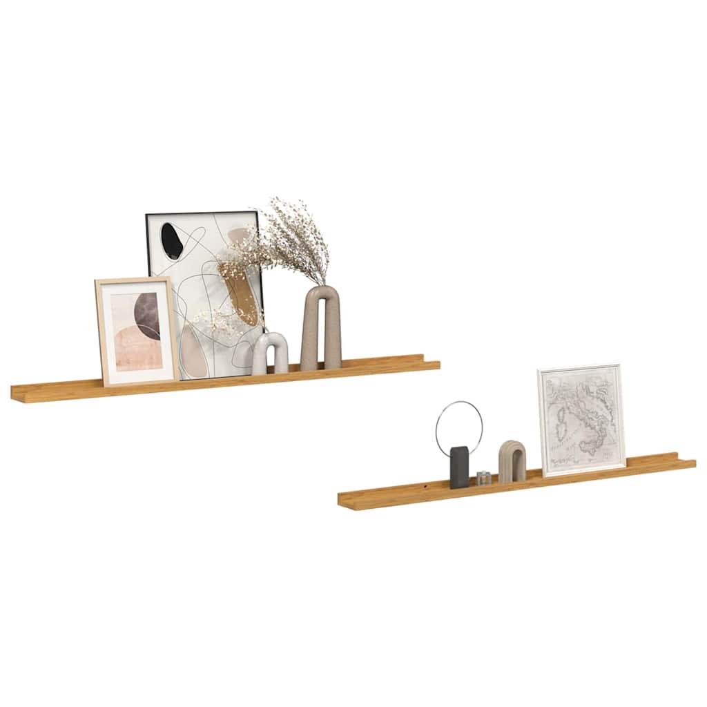 Sieninė lentyna Sieninis 2 pcs Smėlio 115 x 9 x 3 cm