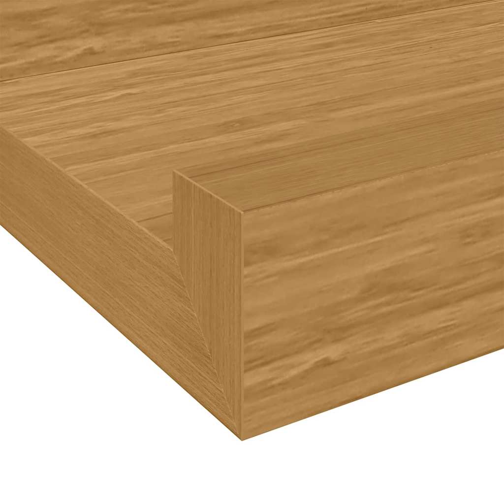 Sieninė lentyna 4 pcs Smėlio 40 x 9 x 3 cm Apdirbta mediena