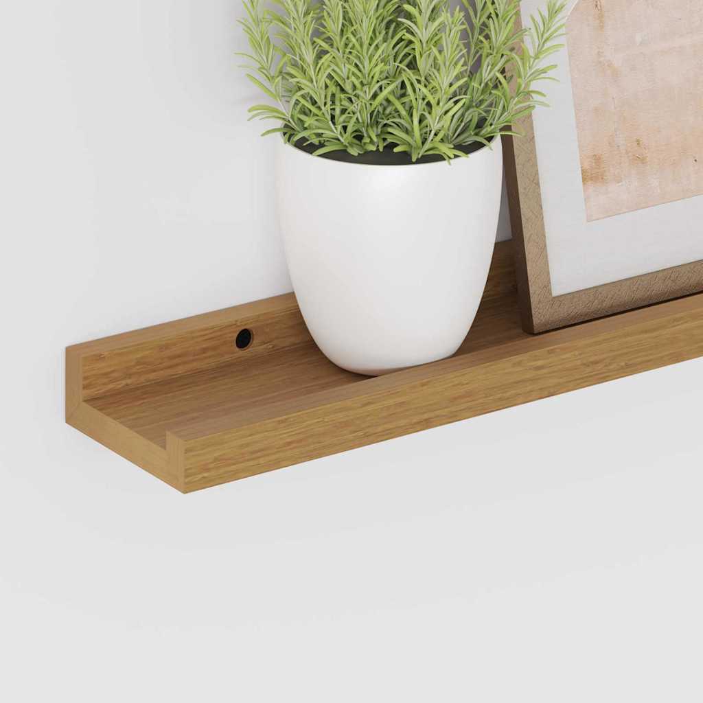 Sieninė lentyna 4 pcs Smėlio 40 x 9 x 3 cm Apdirbta mediena