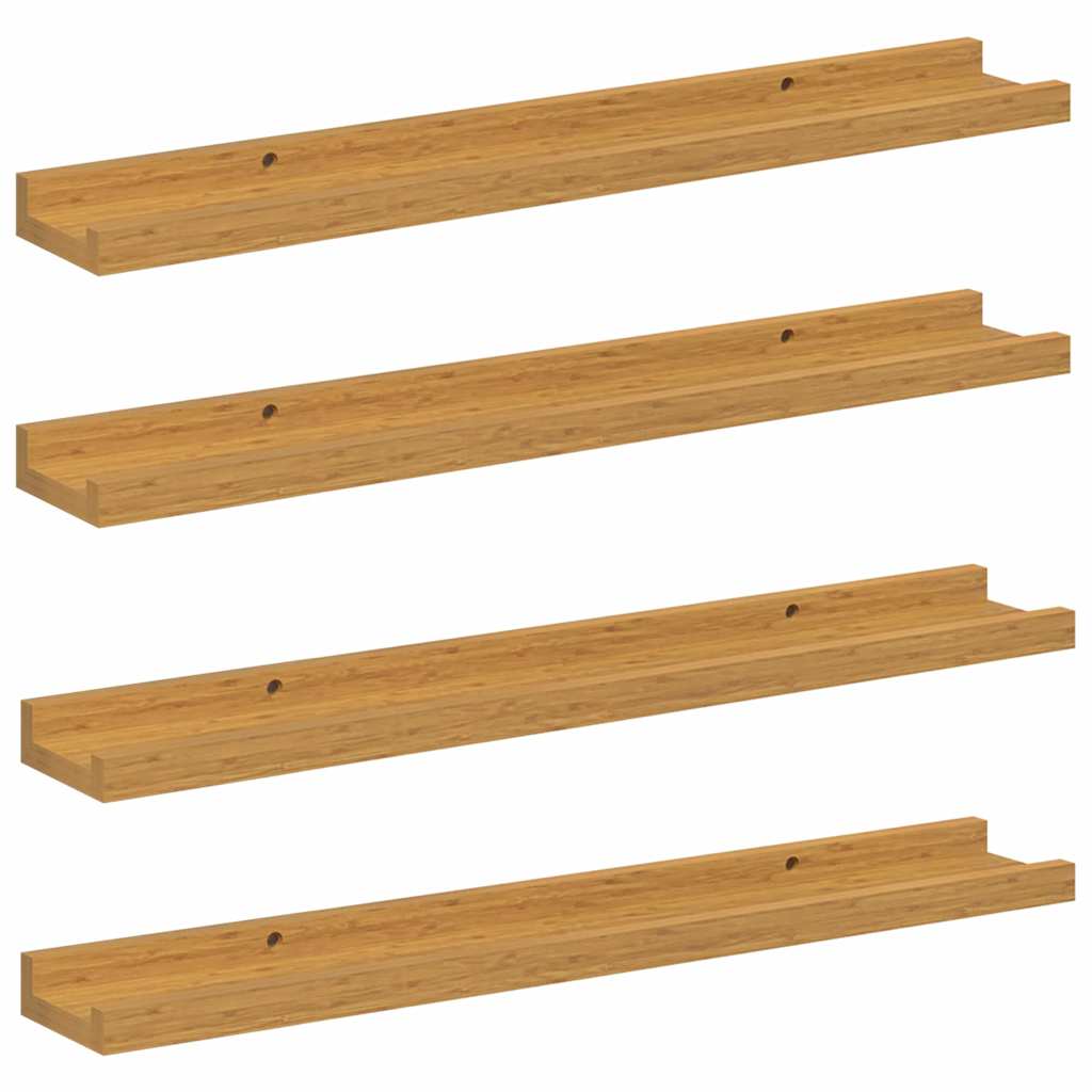Sieninė lentyna Sieninis 4 pcs Smėlio 60 x 9 x 3 cm