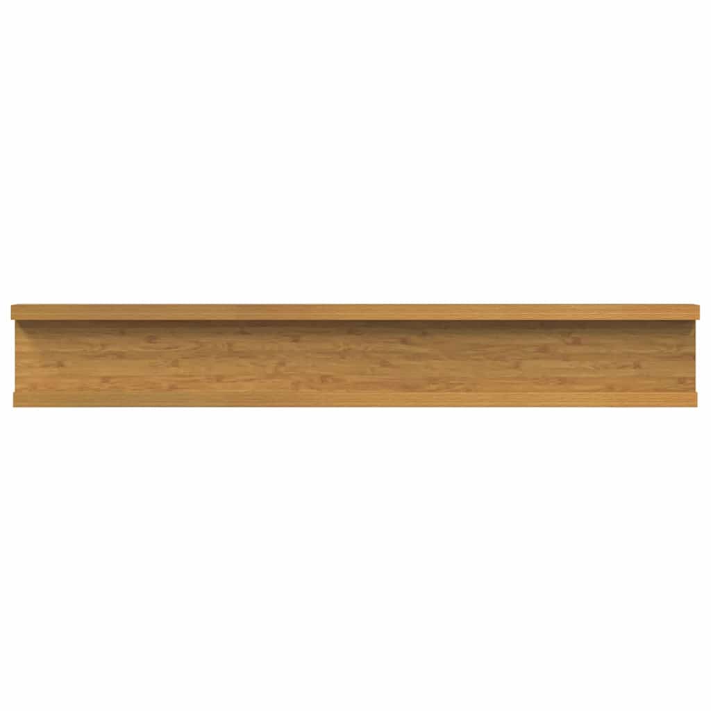 Sieninės lentynos 4 pcs Smėlio 60 x 9 x 3 cm Apdirbta mediena