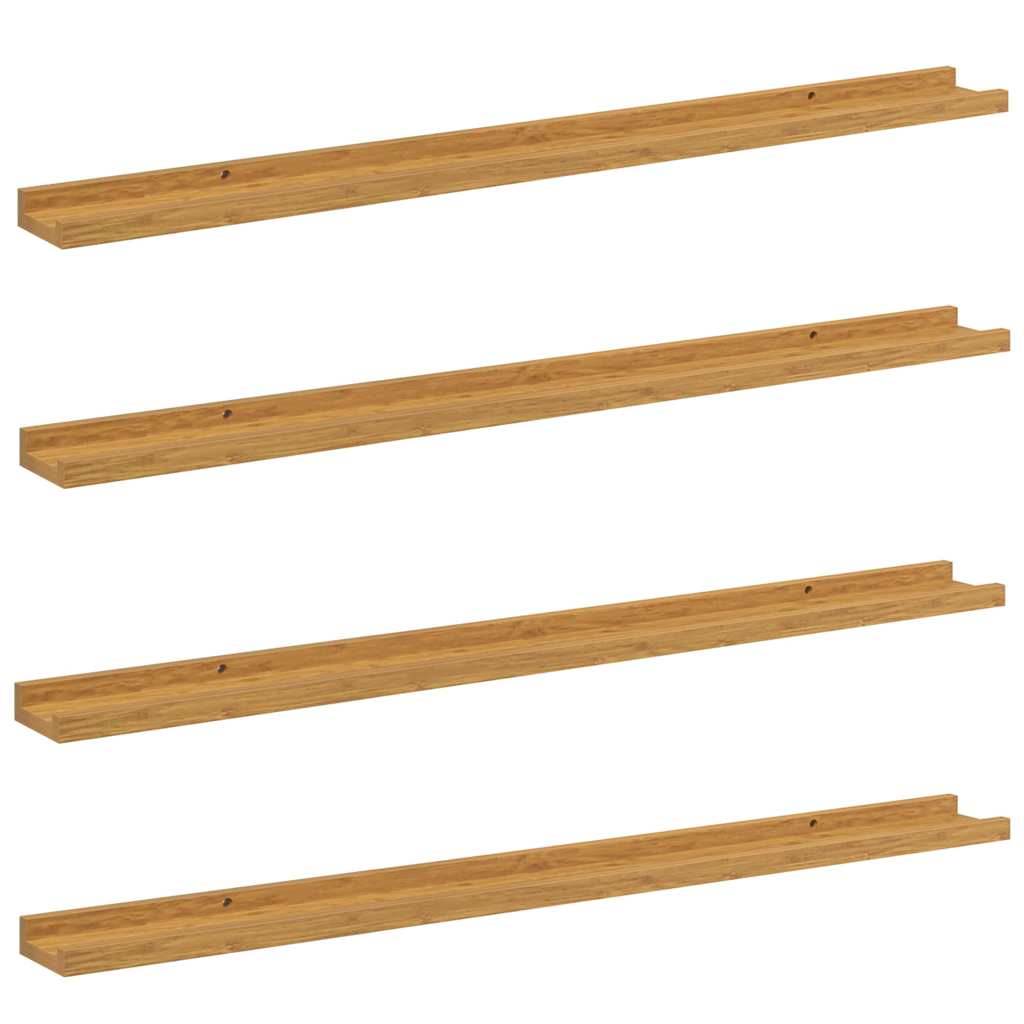Sieninė lentyna Sieninis 4 pcs Smėlio 100 x 9 x 3 cm