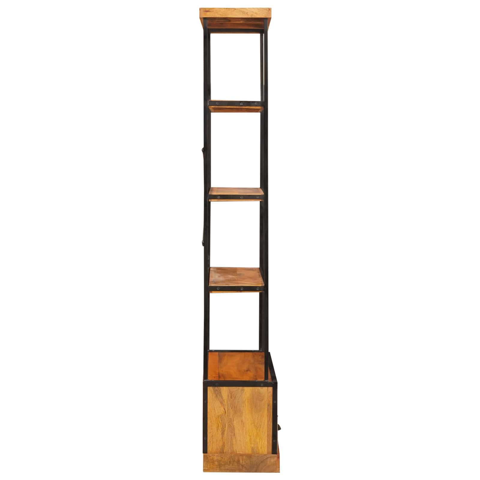5-nivo knygų spinta Natūrali 100 x 30 x 180 cm