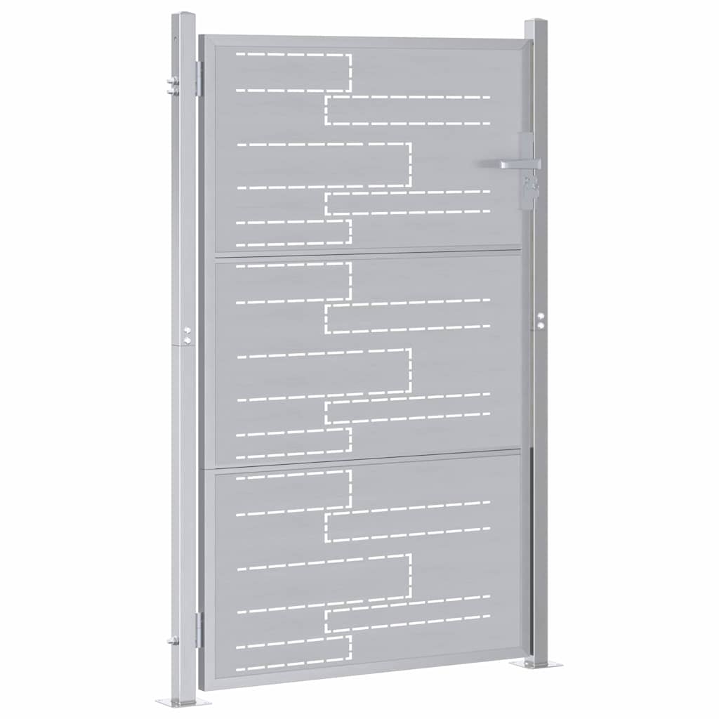 Sodo vartai 85 x 144 cm Nerūdijantis plienas Užrakintas