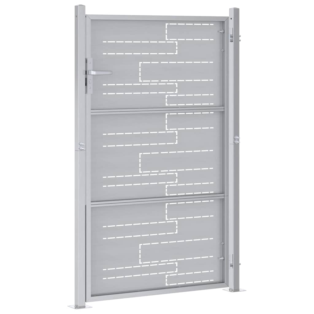 Sodo vartai 85 x 144 cm Nerūdijantis plienas Užrakintas