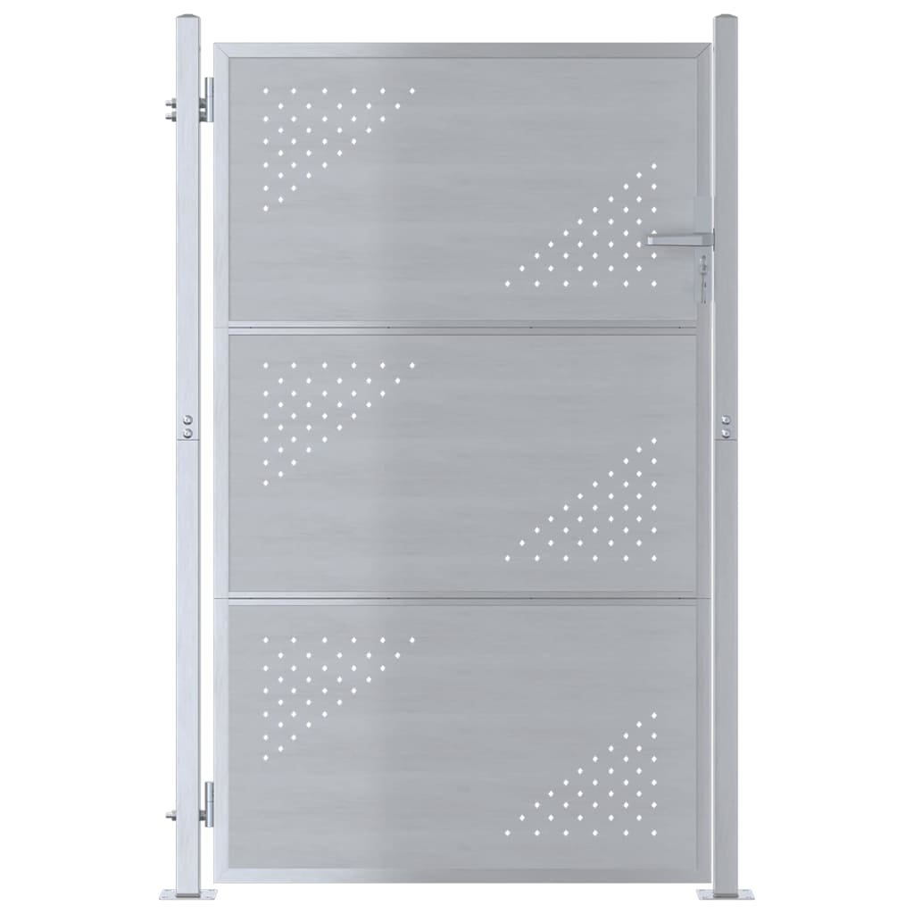 Sodo vartai 85 x 144 cm Nerūdijantis plienas Užrakintas
