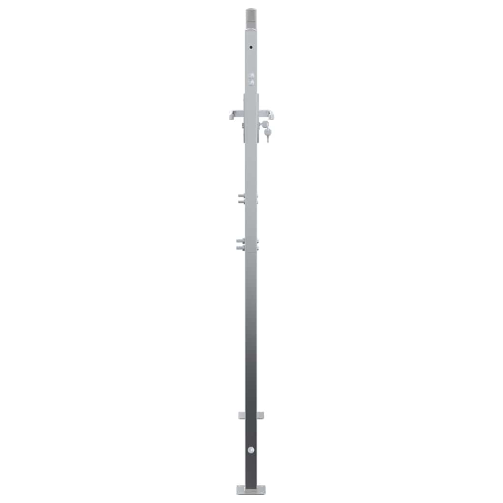 Sodo vartai 85 x 144 cm Nerūdijantis plienas Užrakintas