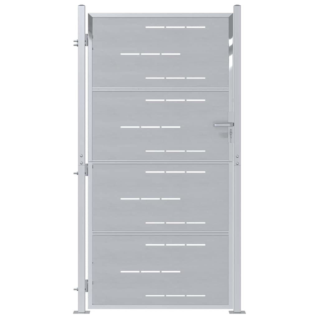 Sodo vartai 85 x 174 cm Nerūdijantis plienas Užrakintas