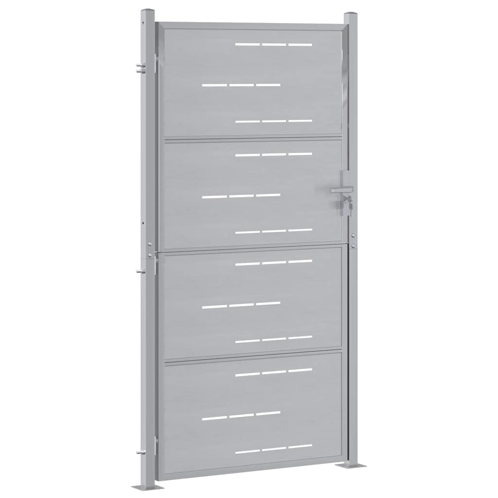 Sodo vartai 85 x 174 cm Nerūdijantis plienas Užrakintas