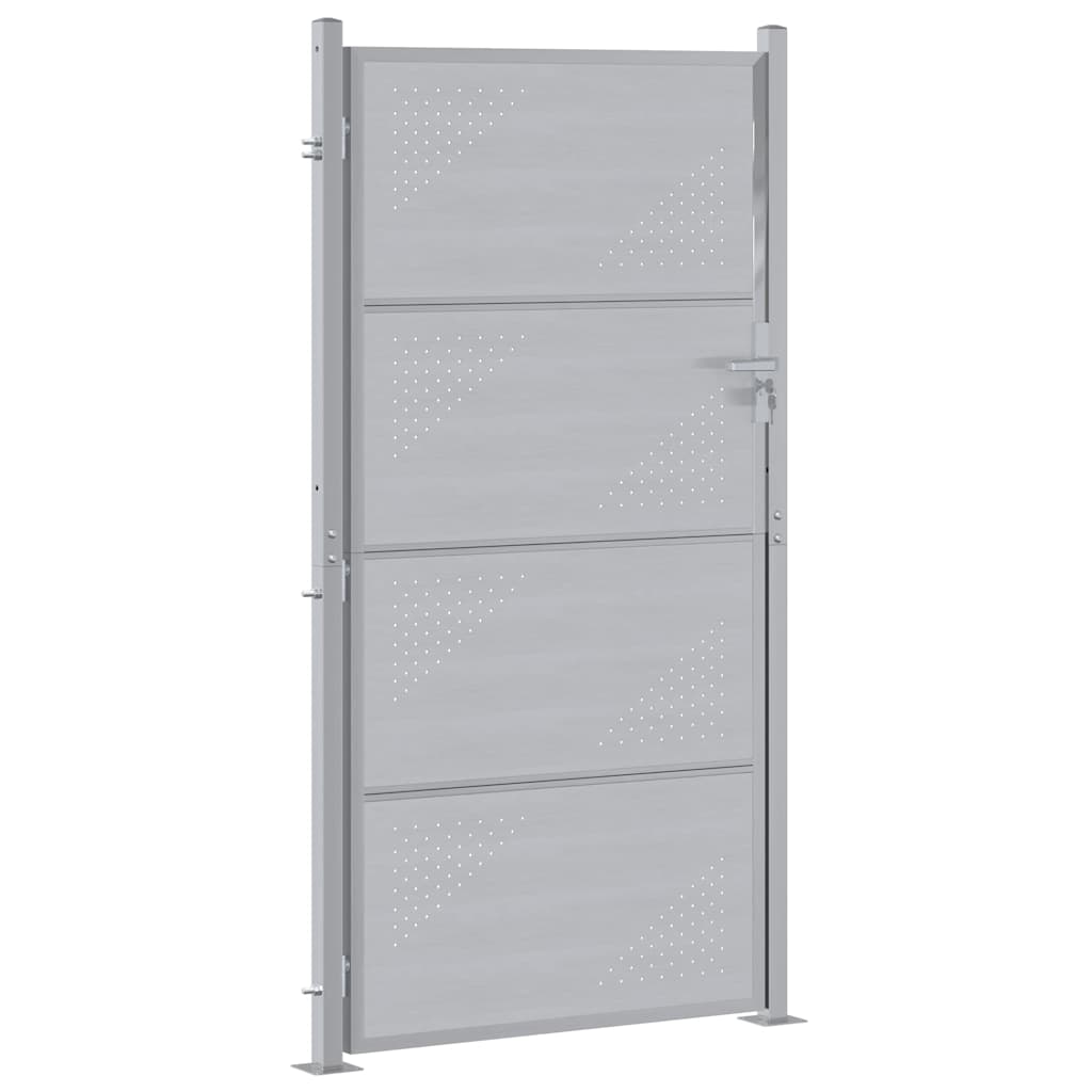 Sodo vartai 85 x 174 cm Nerūdijantis plienas Užrakintas