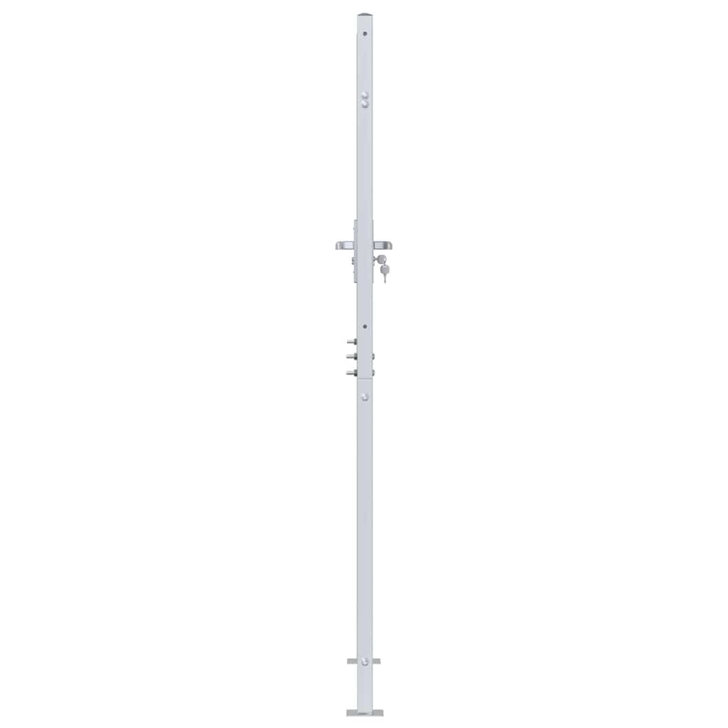 Sodo vartai 85 x 174 cm Nerūdijantis plienas Užrakintas
