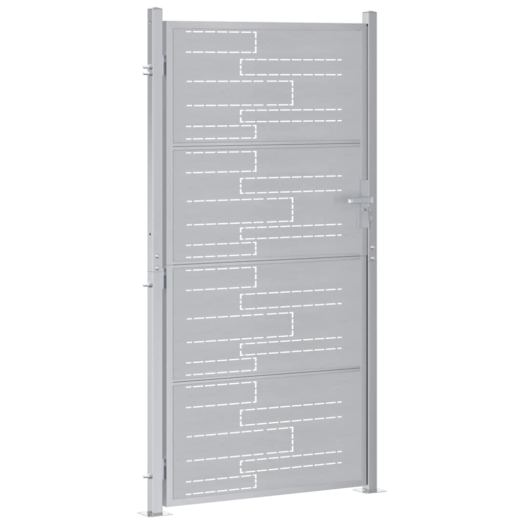 Sodo vartai 85 x 196 cm Nerūdijantis plienas Užrakintas