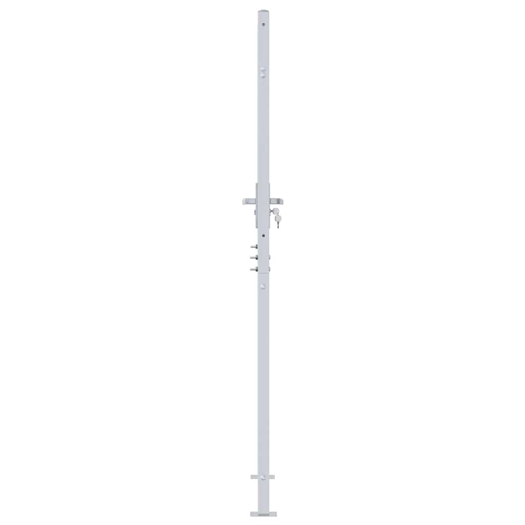 Sodo vartai 85 x 196 cm Nerūdijantis plienas Užrakintas