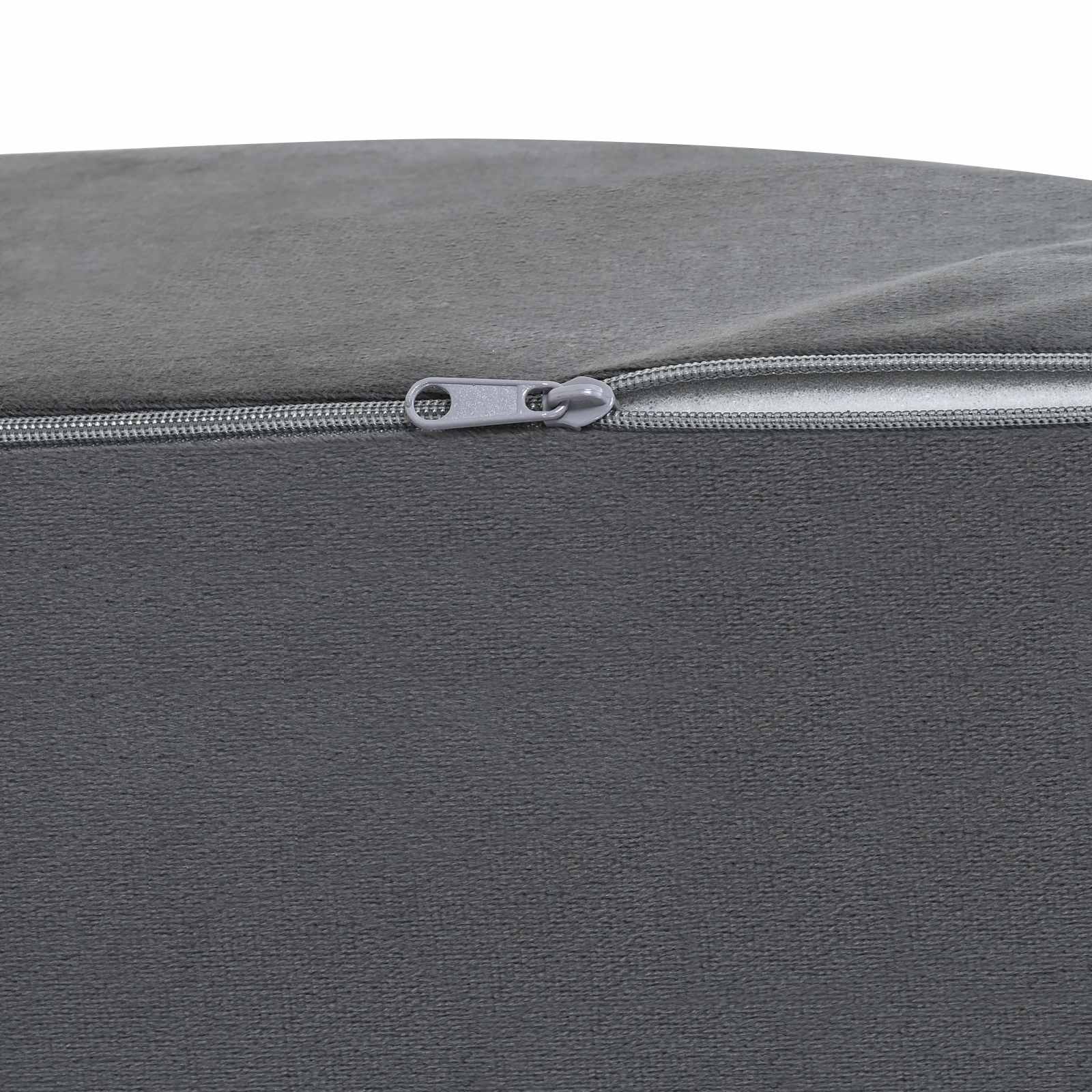 Koja pagalvė 68 x 41 x 21 cm PU putos Pilka