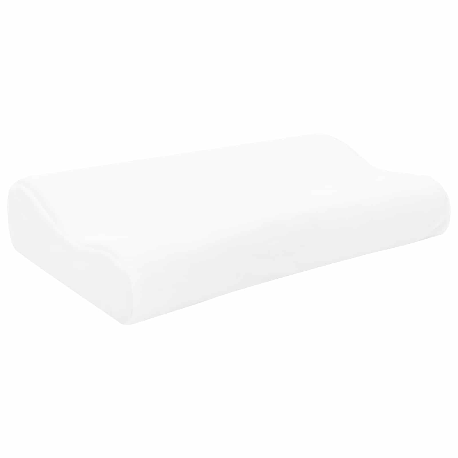 Memory Foam Sleeping Pillow White 50 x 30 x 10.5 cm