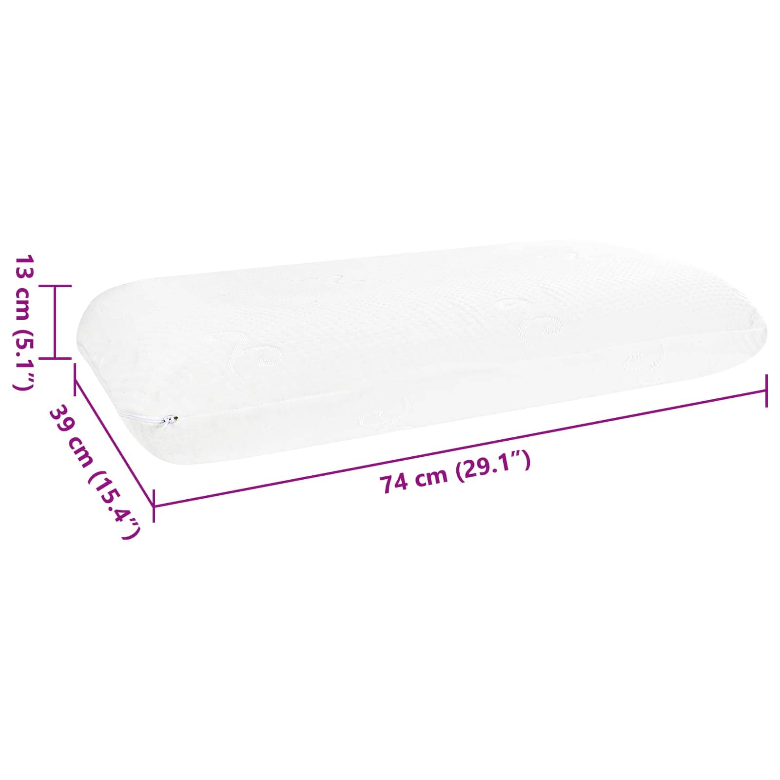 Sleeping pillow Plain 74 x 39 x 13 cm