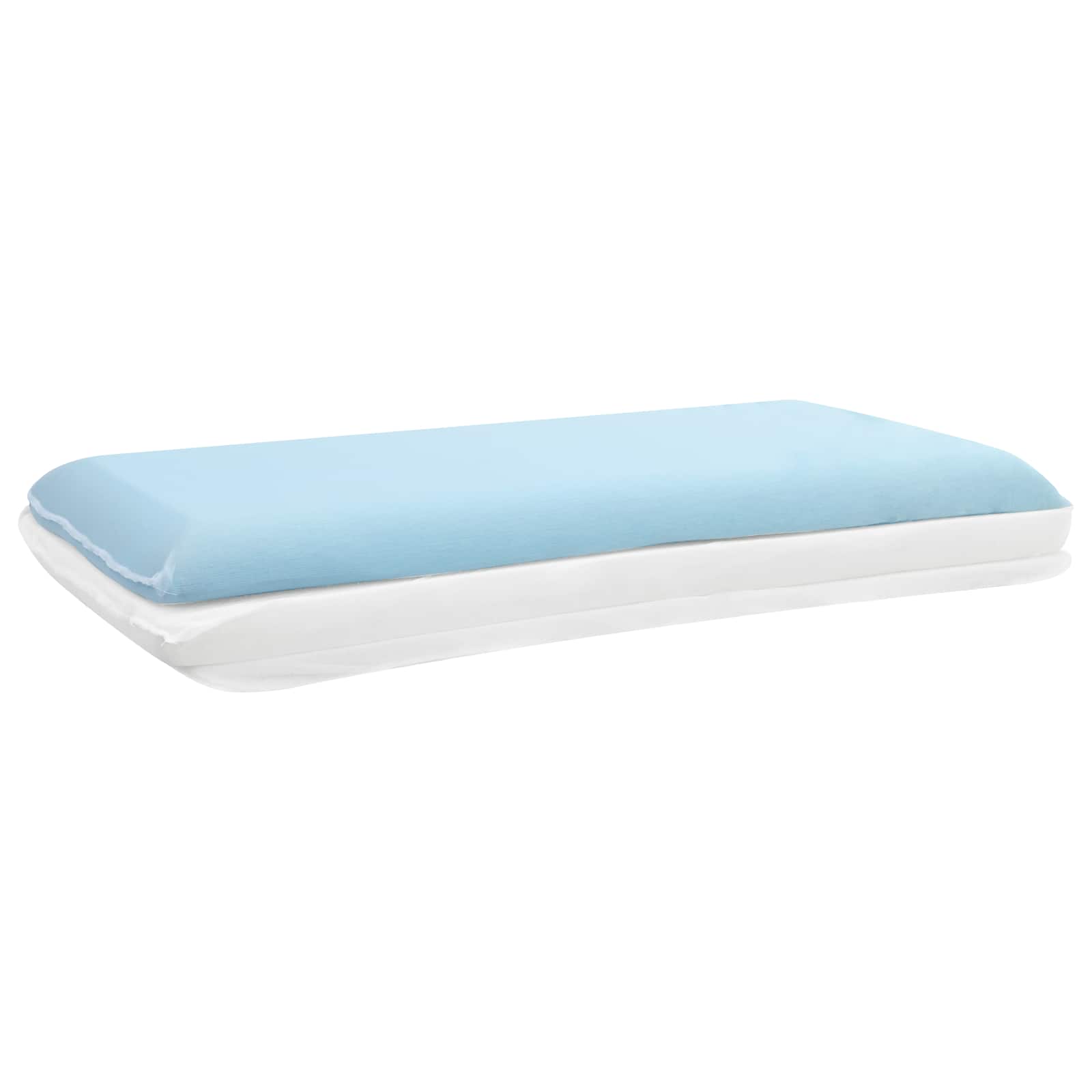 Miegamoji pagalvė Paprastas Balta 80 x 35 x 10 cm Gelio putos