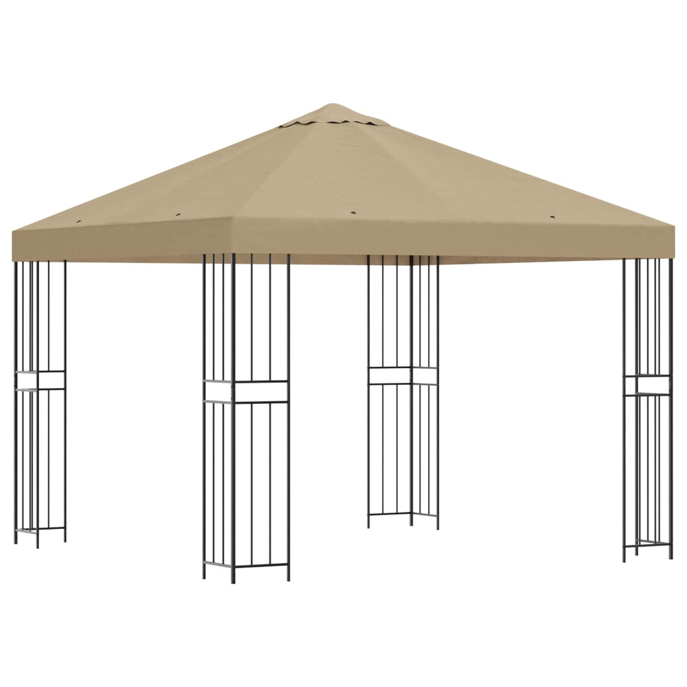 Pavėsinė 3 x 3 m Smėlio Poliesteris ir plienas 190 gsm