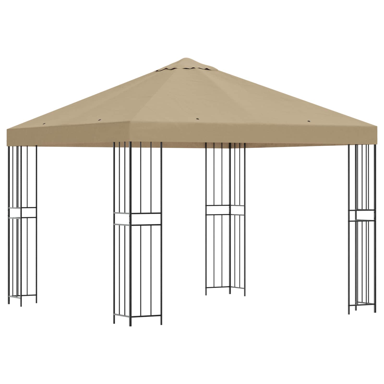 Pavėsinė 3 x 3 m Smėlio Poliesteris ir plienas 190 gsm