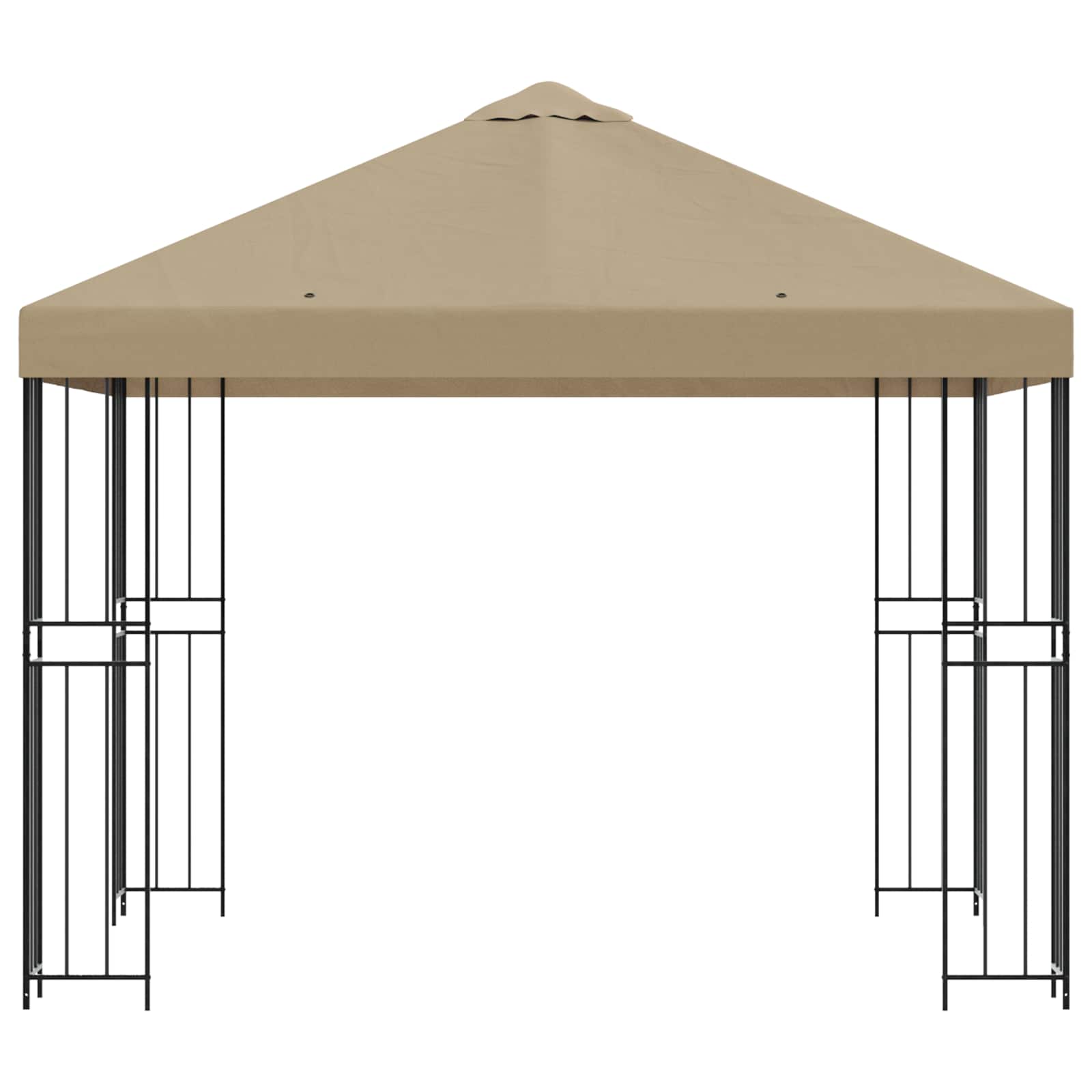 Pavėsinė 3 x 3 m Smėlio Poliesteris ir plienas 190 gsm