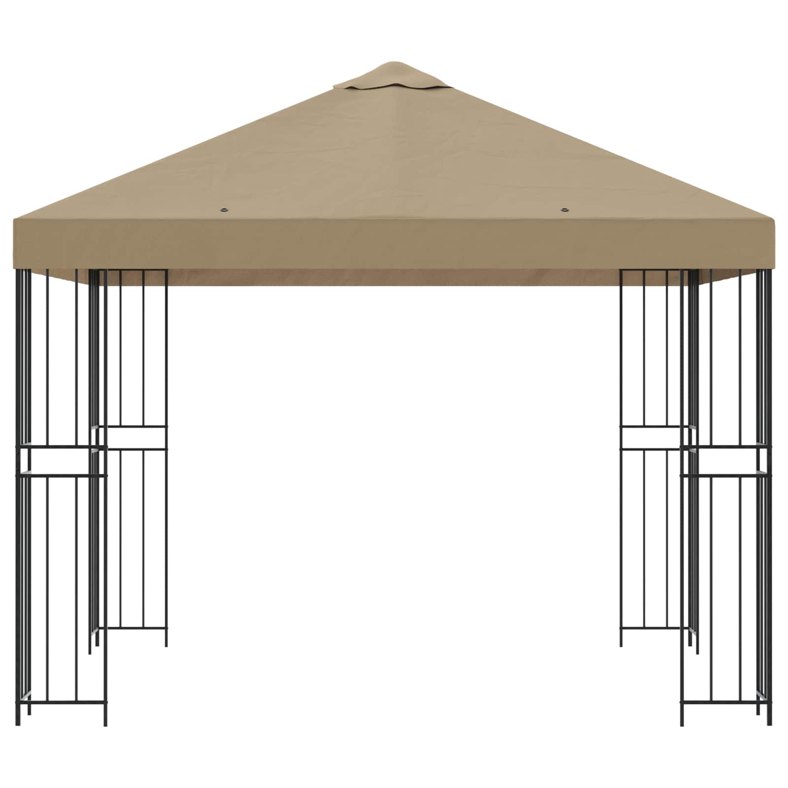 Pavėsinė 3 x 3 m Smėlio Poliesteris ir plienas 190 gsm