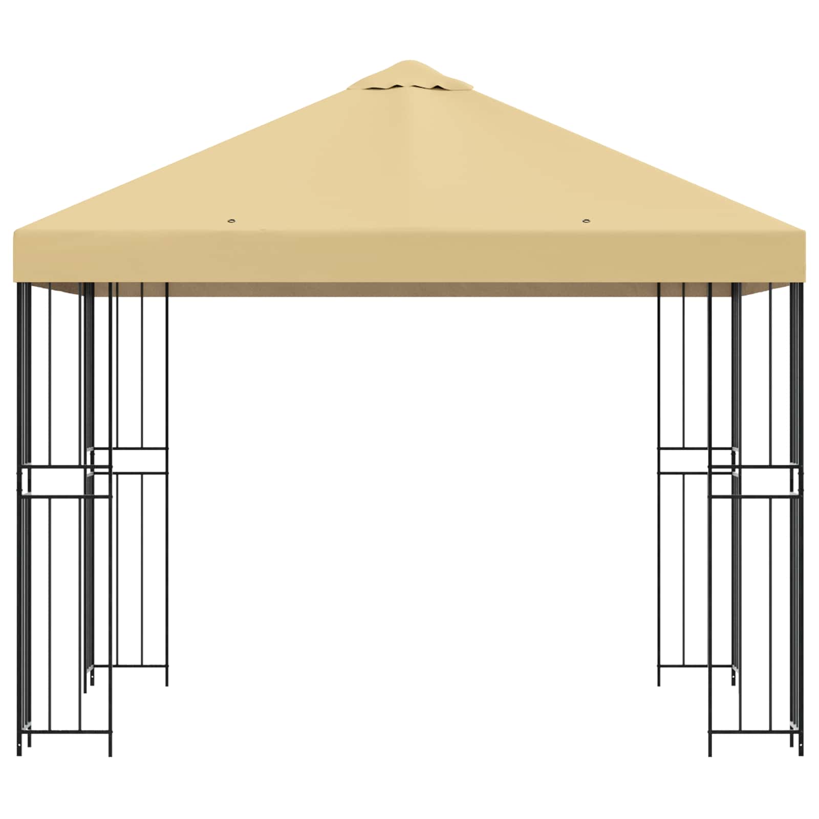 Pavėsinė 3 x 3 m Kreminė Poliesteris ir plienas 190 gsm