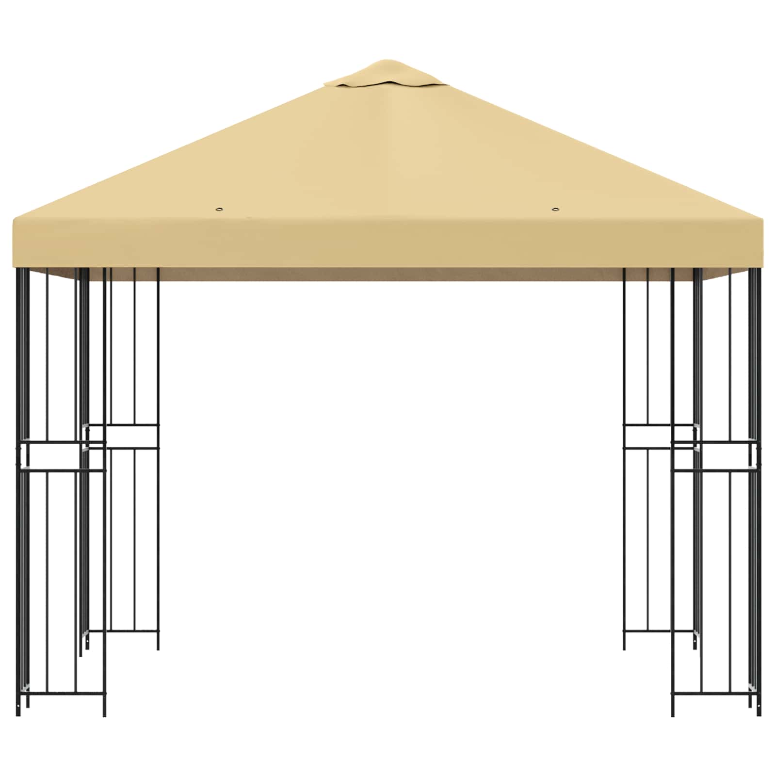 Pavėsinė 3 x 3 m Kreminė Poliesteris ir plienas 190 gsm