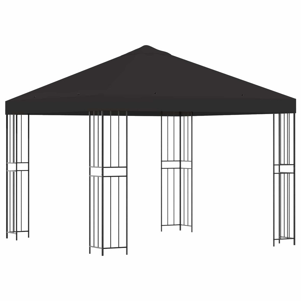 Pavėsinė 3 x 3 m Antracito Poliesteris ir plienas 190 gsm