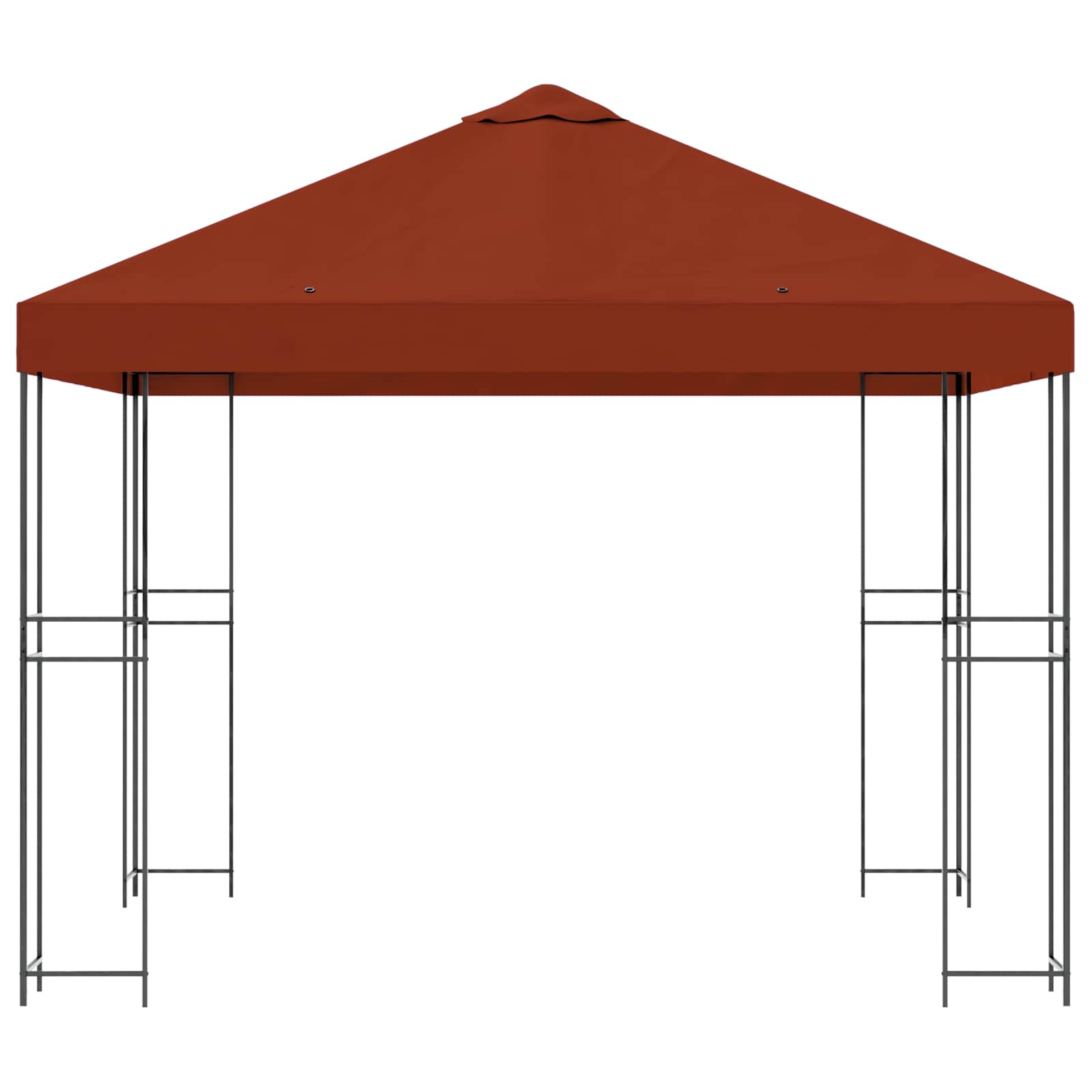 Pavėsinė 3 x 3 m Terakotos Poliesteris ir plienas 190 gsm