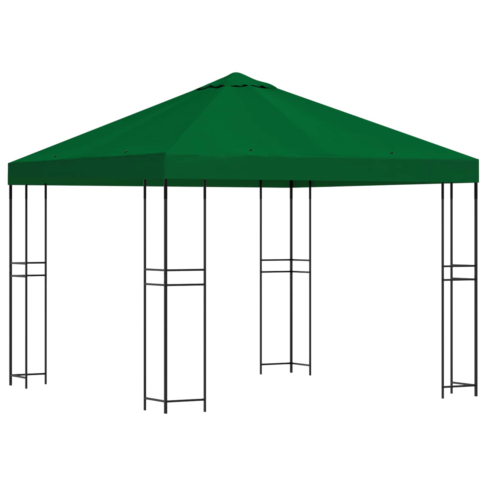 Pavėsinė 3 x 3 m Žalia Poliesteris ir plienas 190 gsm