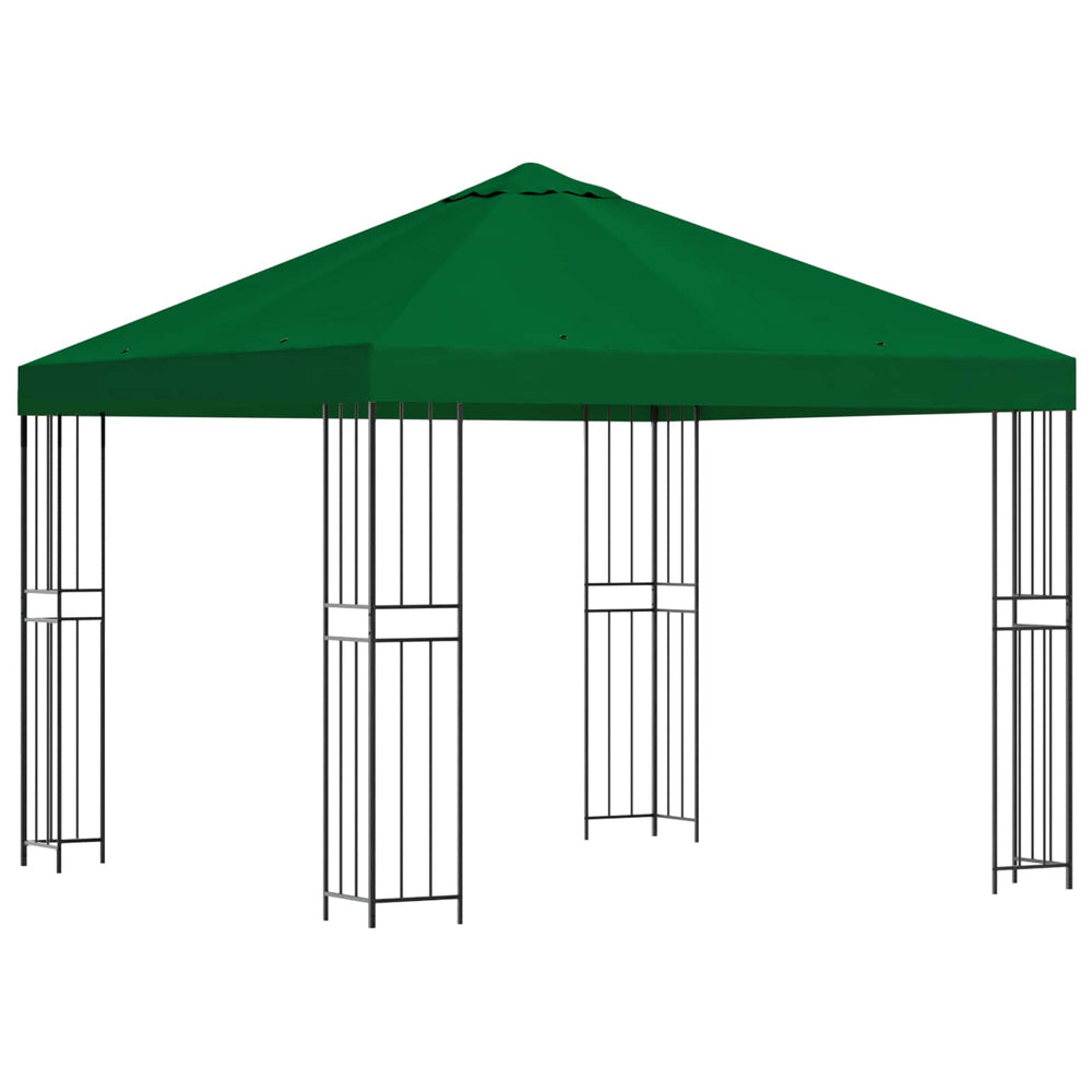 Pavėsinė 3 x 3 m Žalia Poliesteris ir plienas 190 gsm