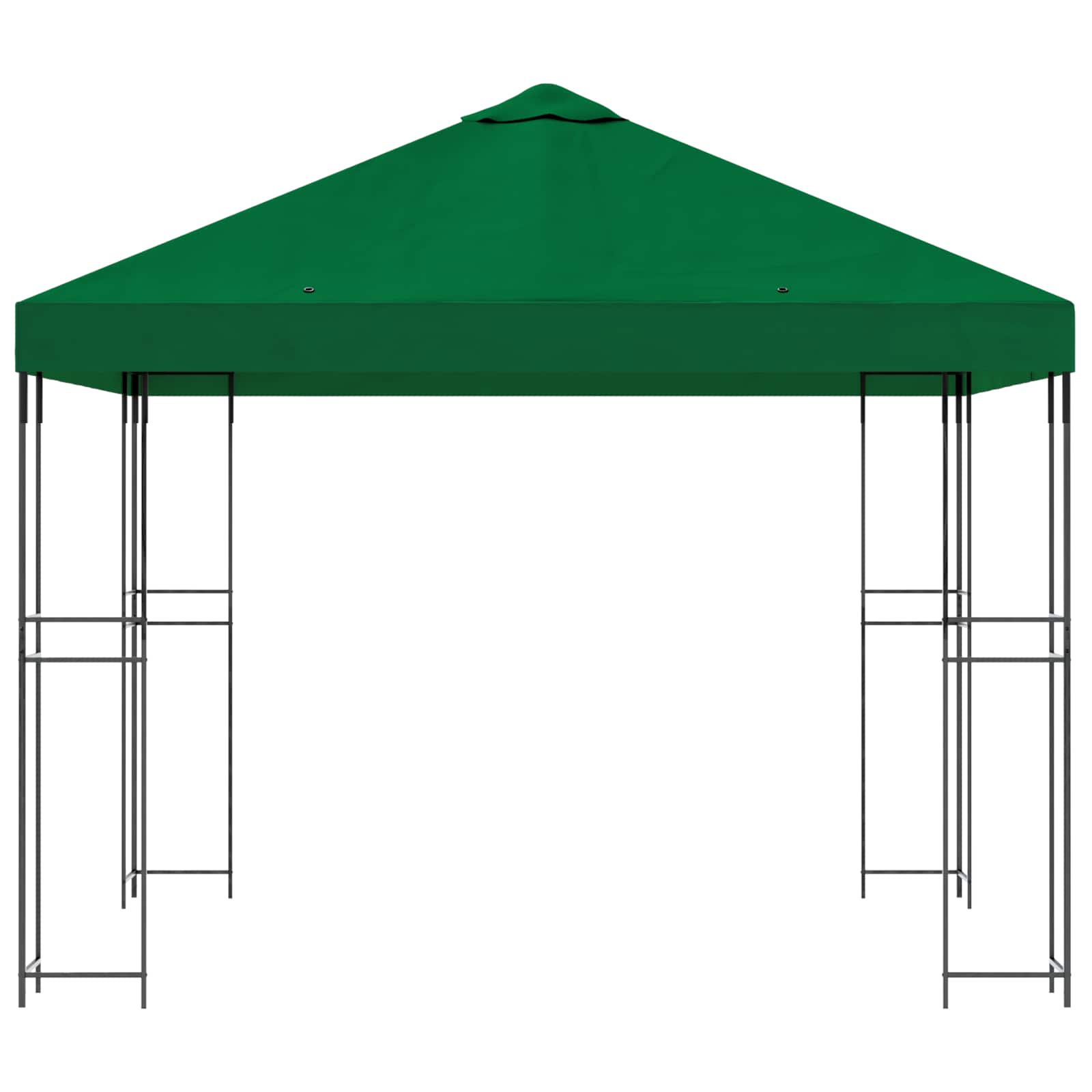 Pavėsinė 3 x 3 m Žalia Poliesteris ir plienas 190 gsm