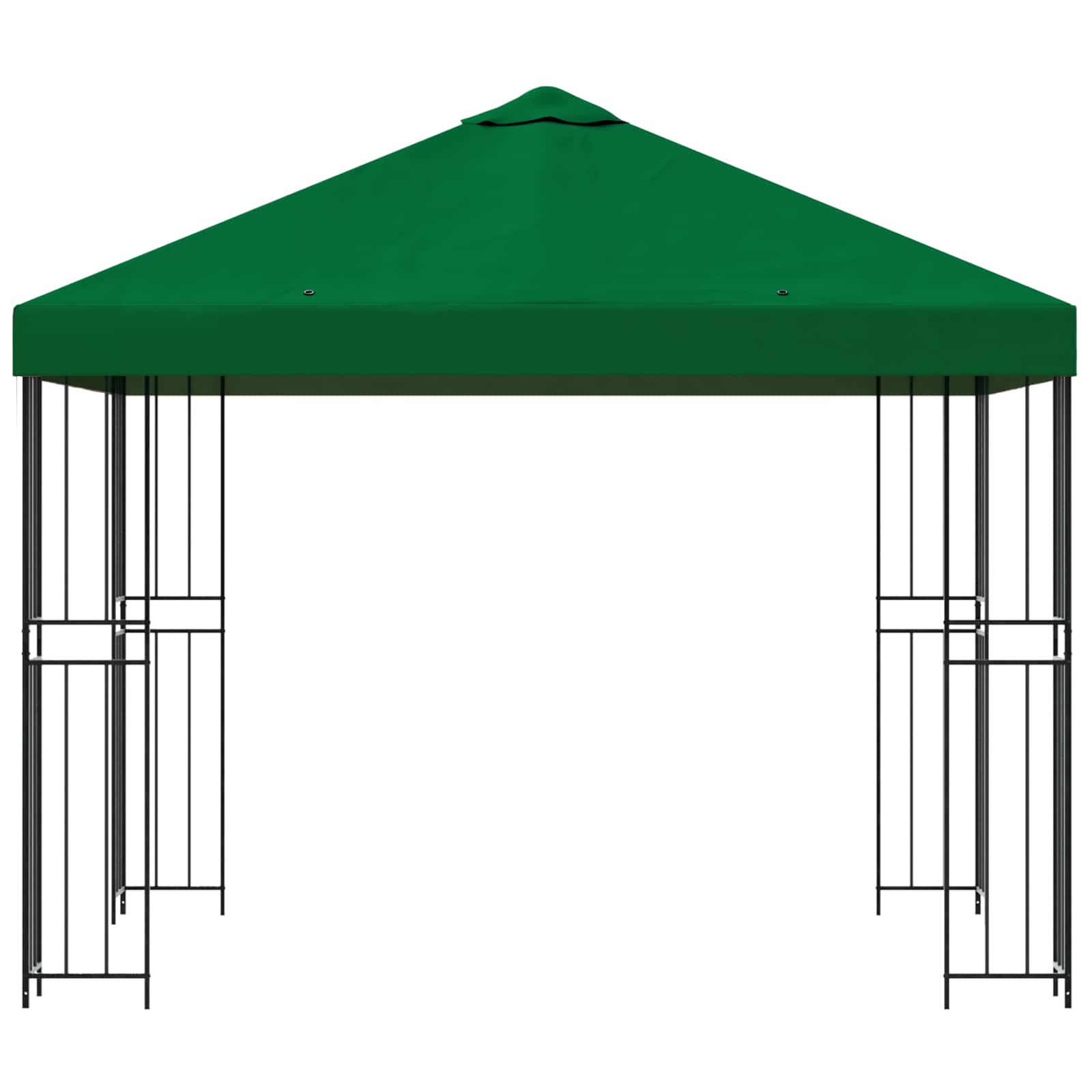 Pavėsinė 3 x 3 m Žalia Poliesteris ir plienas 190 gsm