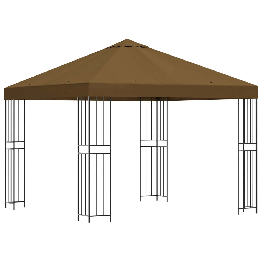 Pavėsinė 3 x 3 m Taupe Poliesteris ir plienas 190 gsm