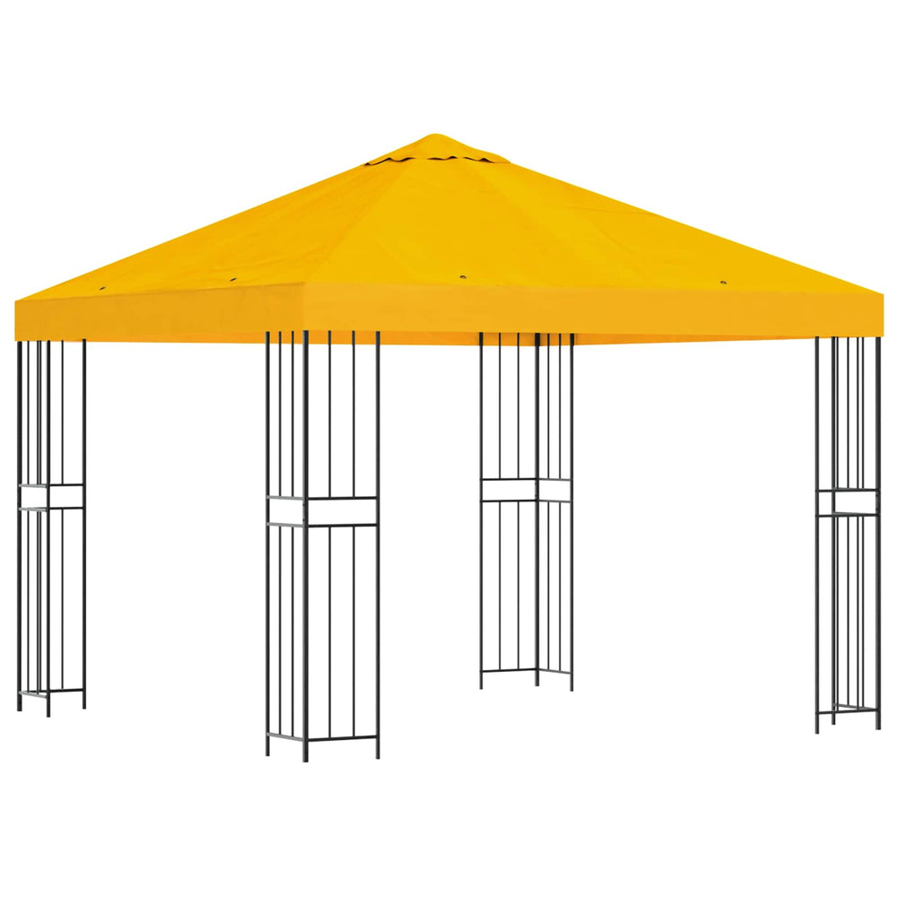 Pavėsinė 3 x 3 m Geltona Poliesteris ir plienas 190 gsm