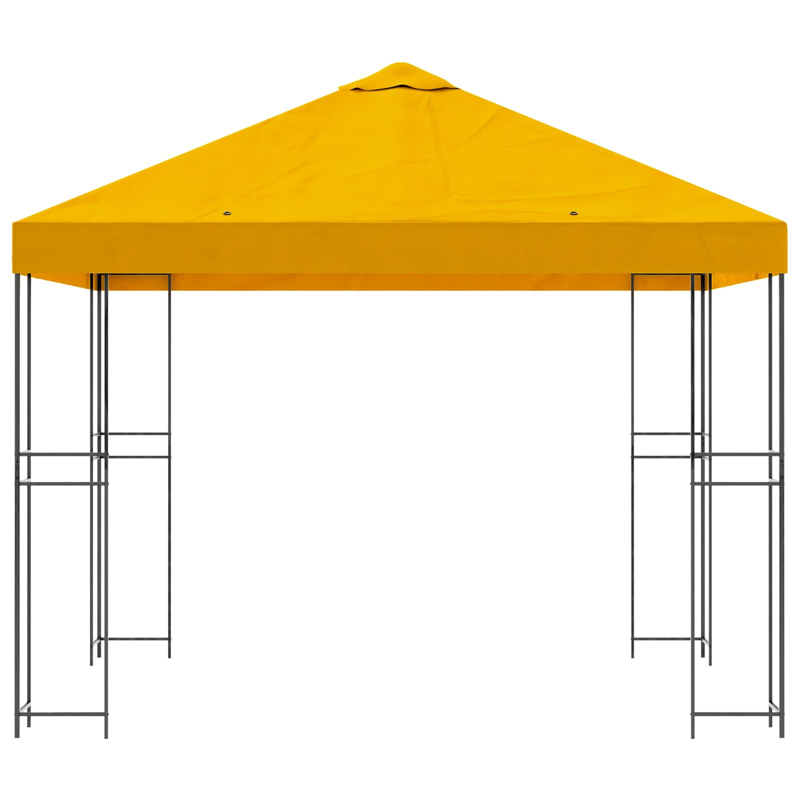 Pavėsinė 3 x 3 m Geltona Poliesteris ir plienas 190 gsm