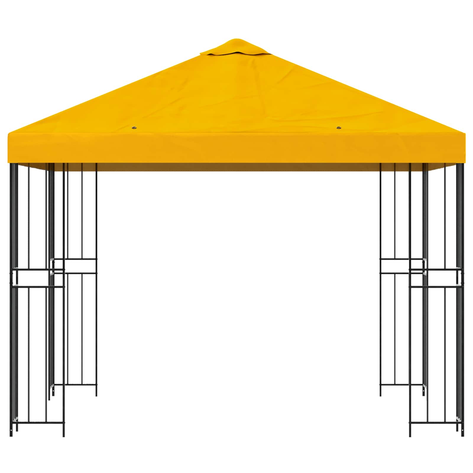 Pavėsinė 3 x 3 m Geltona Poliesteris ir plienas 190 gsm