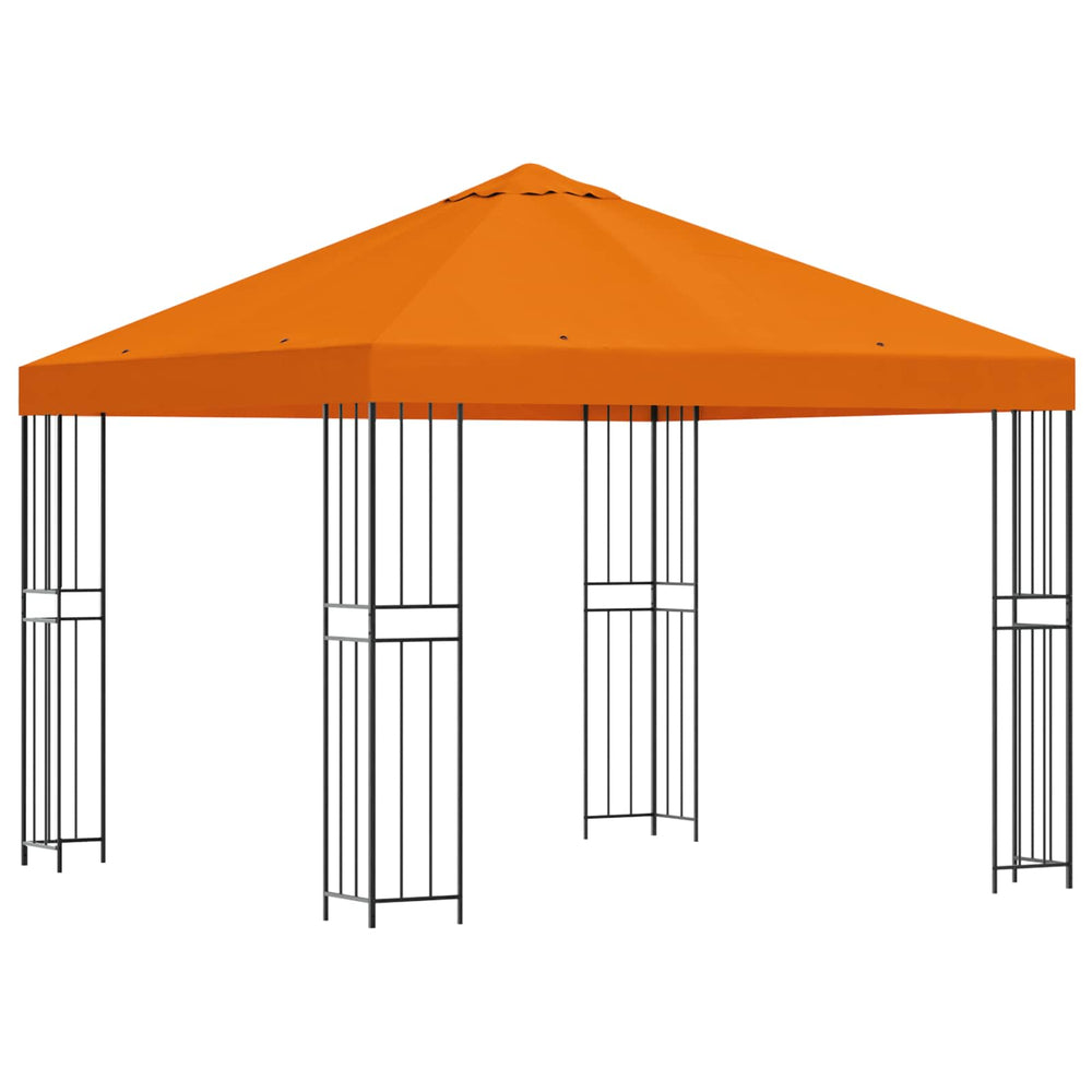 Pavėsinė 3 x 3 m Oranžinė Poliesteris ir plienas 190 gsm